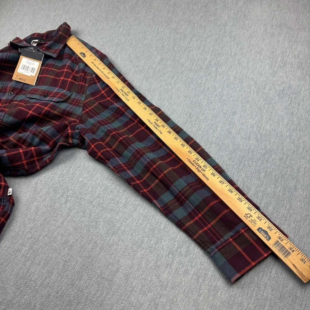 The North Face Shirt Mens 2XL‎ XXL Red Plaid Arroyo Flannel Organic Cotton NWT
